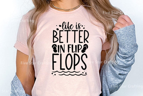 River SVG Design, Life is better in flip flops SVG FiveStarCrafting 