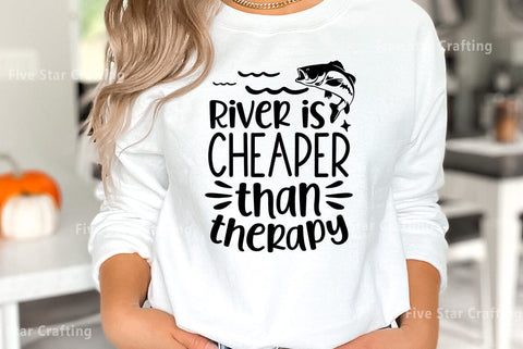 River SVG Design, River is cheaper than therapy SVG FiveStarCrafting 
