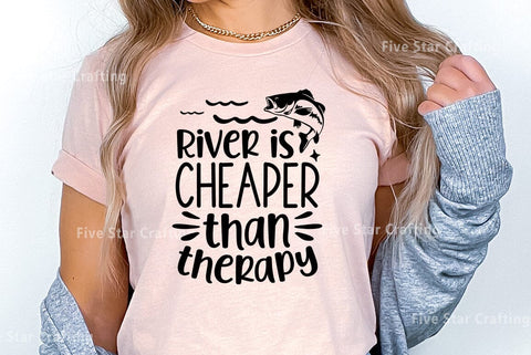 River SVG Design, River is cheaper than therapy SVG FiveStarCrafting 