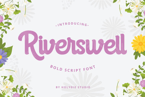 Riverswell Font Holydie Studio 