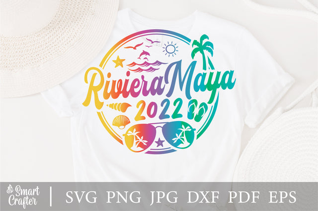 Riviera Maya svg, Summer Vacation 2022, Spring Break svg, Beach svg, Summer 2022 png, eps, vector, instant download SVG Fauz 