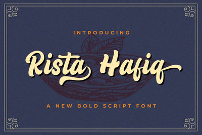 Rizta Hafiq - Retro Bold Script Font Font StringLabs 
