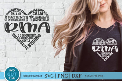 RMA svg subway art heart SVG SVG Cut File 