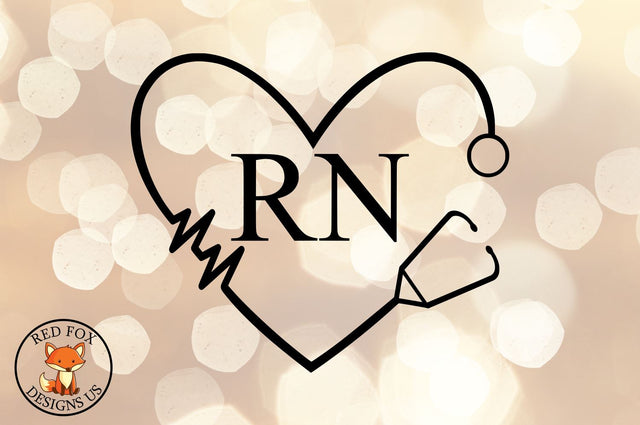 RN Nurse File, Registered Nurse Svg png dxf cut Files SVG RedFoxDesignsUS 