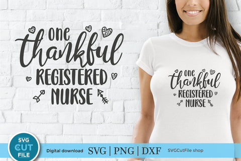 RN svg, one thankful nurse, Nursing svg, nurse appreciation svg SVG SVG Cut File 