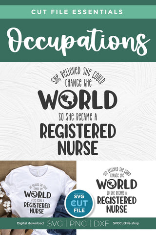 RN svg, registered nurse svg, Nursing svg, nurse appreciation svg SVG SVG Cut File 