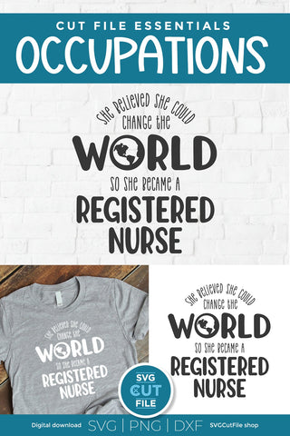 RN svg, registered nurse svg, Nursing svg, nurse appreciation svg SVG SVG Cut File 