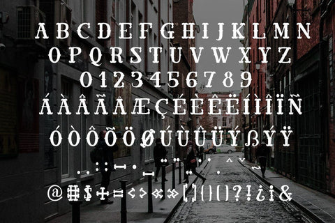Road Shot - Display VIntage Font Font Dm Letter Studio 