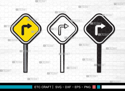 Road Sign SVG | Road Sign Svg | Road Traffic Svg | Country Roads Sign Svg | Road Sign Clipart SVG ETC Craft 
