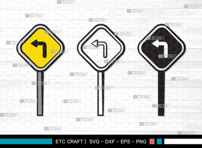 Road Sign SVG | Road Sign Svg | Road Traffic Svg | Country Roads Sign Svg | Road Sign Clipart SVG ETC Craft 