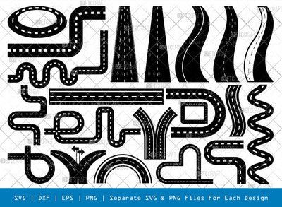 Road Street Highway SVG, Highway Silhouette, Road Svg, Street Svg, Road Street Svg, Highway Road Svg, Road Segment Svg, Highway Bundle SVG ETC Craft 