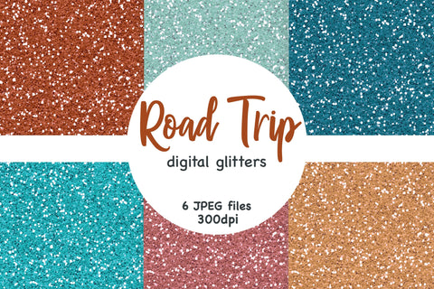 Road Trip Digital Paper | Luxury Textures Digital Pattern GlamArtZhanna 