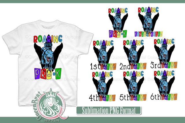 Roaring Into Bundle Sublimation QueenBrat Digital Designs 