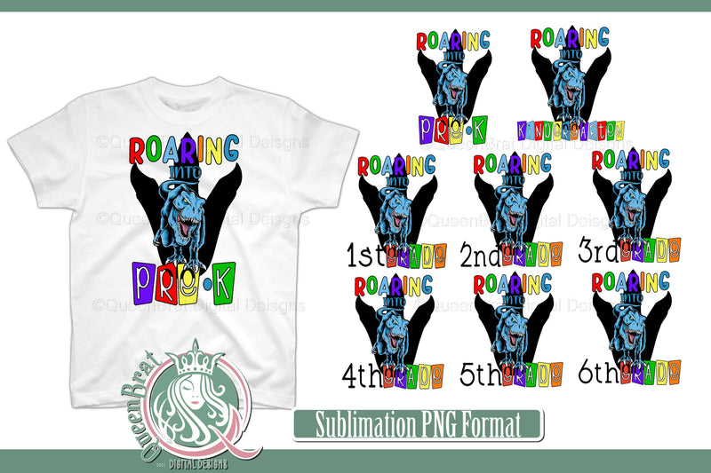 Roaring Into Bundle Sublimation QueenBrat Digital Designs 