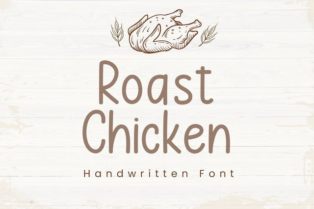Roast Chicken Font Manjali_Studio 