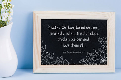 Roast Chicken Font Manjali_Studio 
