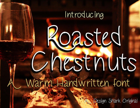 Roasted Chestnuts Font Design Shark
