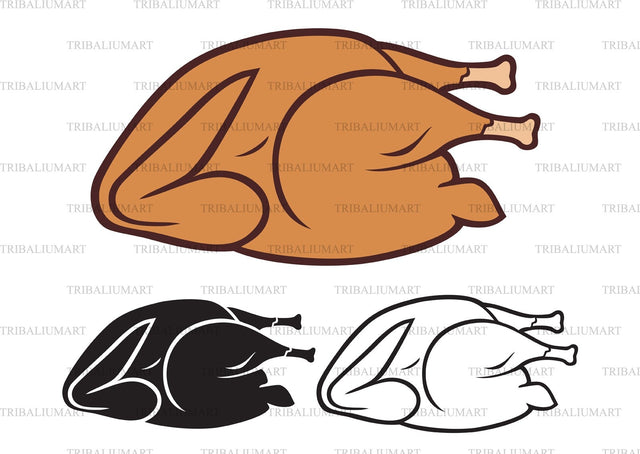 Roasted chicken SVG TribaliumArtSF 