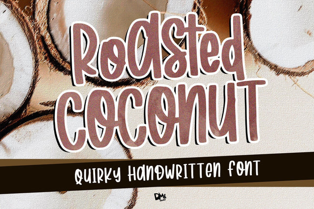 Roasted Coconut - Quirky Handwritten Font Font Dm Letter Studio 