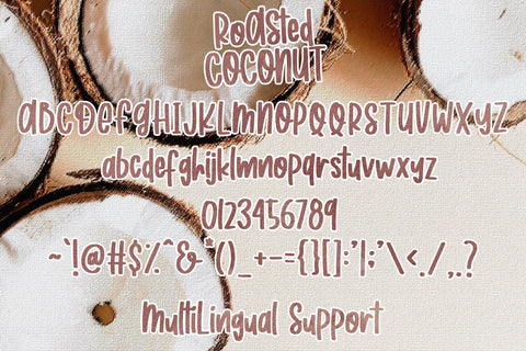 Roasted Coconut - Quirky Handwritten Font Font Dm Letter Studio 