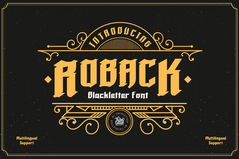 Roback Font twinletter 