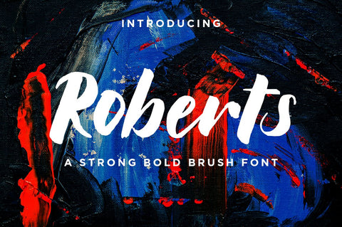 Roberts // Strong Bold Brush Script Font Haksen 