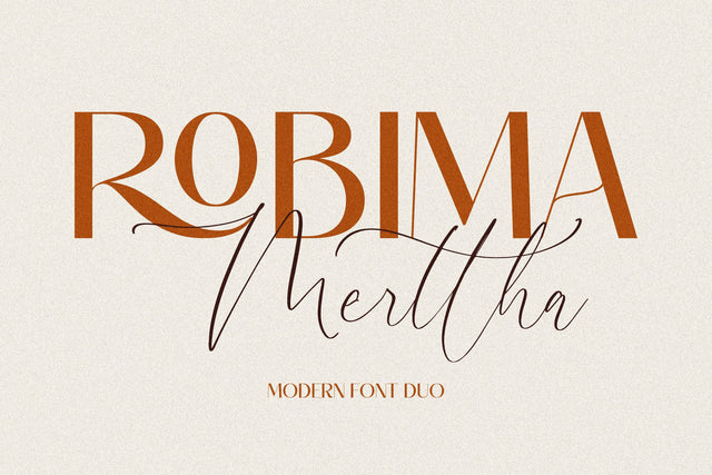 ROBIMA MERTTHA FONT DUO Font Storytype Studio 