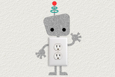 Robot Light Switch and Outlet Decoration SVG Risa Rocks It 