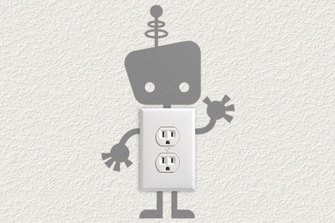 Robot Light Switch and Outlet Decoration SVG Risa Rocks It 