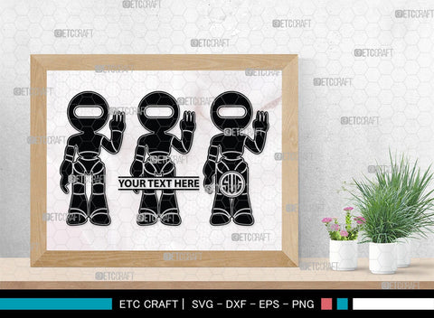 Robot Monogram, Robot Silhouette, Robot SVG, Toy Svg, Robot Head Svg, SB00400 SVG ETC Craft 