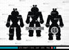 Robot Monogram, Robot Silhouette, Robot SVG, Toy Svg, Robot Head Svg, SB00400 SVG ETC Craft 