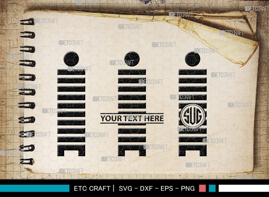 Robot Monogram, Robot Silhouette, Robot SVG, Toy Svg, Robot Head Svg ...