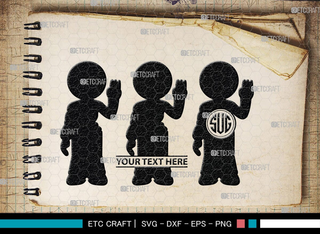 Robot Monogram, Robot Silhouette, Robot SVG, Toy Svg, Robot Head Svg ...