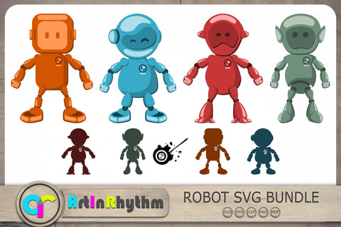 Robot Svg Bundle, Robots Svg, Robot Cliparts SVG Artinrhythm shop 