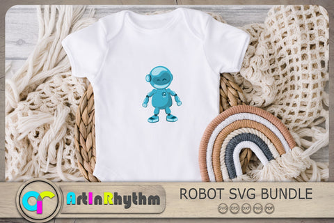 Robot Svg Bundle, Robots Svg, Robot Cliparts SVG Artinrhythm shop 