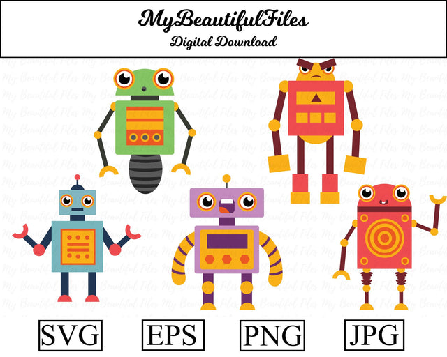 robots SVG MyBeautifulFiles 