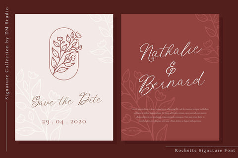 Rochette - Elegant Signature Font Font Dm Letter Studio 