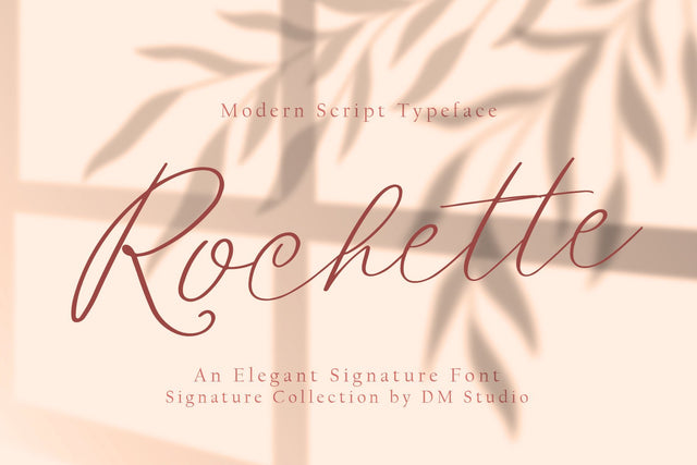 Rochette - Elegant Signature Font Font Dm Letter Studio 