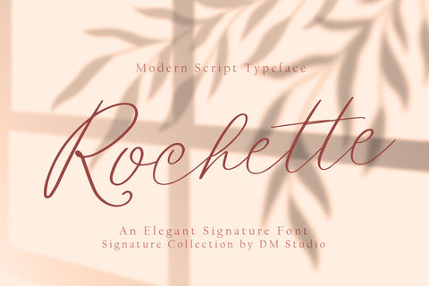 Rochette - Elegant Signature Font Font Dm Letter Studio 