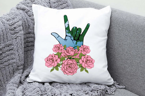 Rock Hand Earth Day Sublimation Sublimation Jagonath Roy 