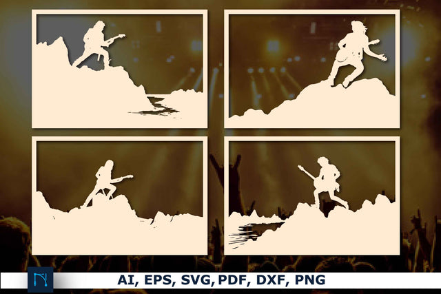 Rock On Wall Decor SVG Bundle SVG MD JOYNAL ABDIN 