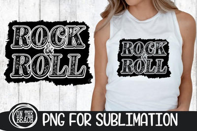 ROCK & ROLL - PNG - Sublimation - 300 DPI Sublimation On the Beach Boutique 