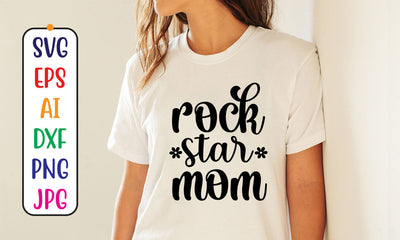 Rock Star Mom SVG Cut File SVG Syaman 