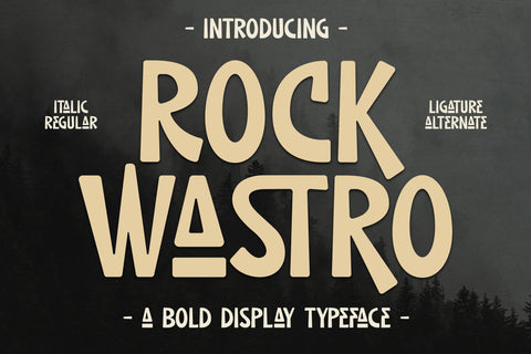 ROCK WASTRO Typeface Font Storytype Studio 