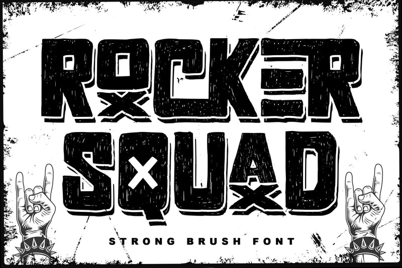 Rocker Squad Font Letterara 