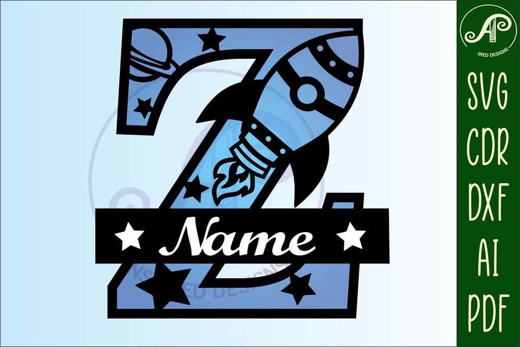 Rocket Monogram Letter Z SVG File - So Fontsy