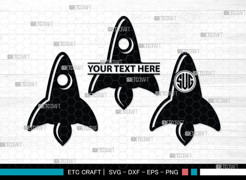 Rocket Monogram, Rocket Silhouette, Space Rocket Svg, Rocketship Svg, Rocket Silhouette Svg, SB00049 SVG ETC Craft 