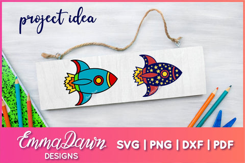 Rocket Ship SVG Bundle SVG Emma Dawn Designs 