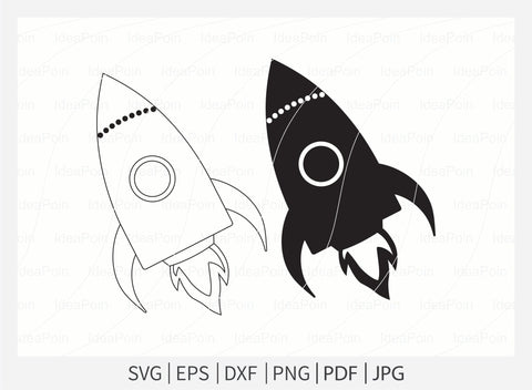 Rocket svg, Rocket svg Bundle, Spaceship Svg, Rocket Clipart, Mid Century Vintage Rockets, Rocket Ship Svg, Space Shuttle Svg SVG Dinvect 