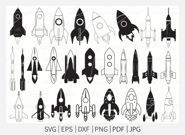 rocket ship clipart easy